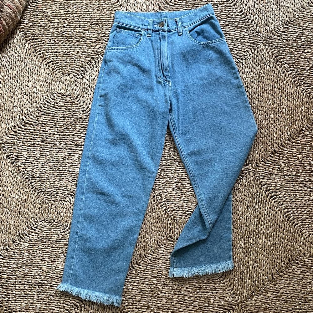 NWT Nanushka Rupa Washed Blue Jean XS